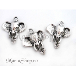Pandantiv elefant - cap - 36mm